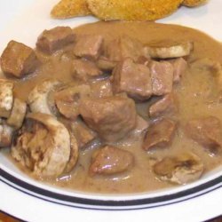 Crockpot Beef in Mushroom Gravy