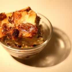 Panettone Bread Pudding With Amaretto Sauce