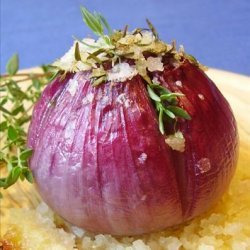 Roasted Red Onions With Thyme and Butter