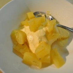 Vanilla-Poached Pineapple Sauce