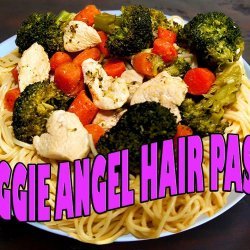 Angel Hair Pasta with Chicken and Veggies