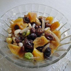 Khoshaf -- Dried Fruit and Nut Compote (Iran -- Middle East)
