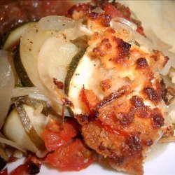 Zucchini Bake With Feta and Tomatoes