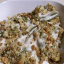 Creamy Green Beans and Stuffing Casserole