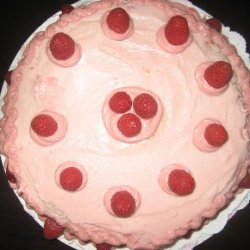Raspberry-Laced Vanilla Cake