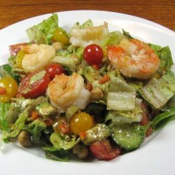 Mediterranean Salad With Shrimp