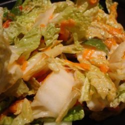 Cabbage Salad With Peanut Dressing (Vegan)