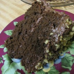 Dark Cocoa Buttermilk Cake With Chocolate Cream Cheese Frosting