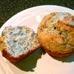 Poppy Seed Muffins With a Hint of Almond