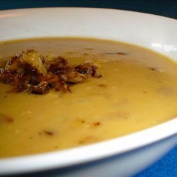 Split Pea Soup With Caramelized Onions and Cumin Seed