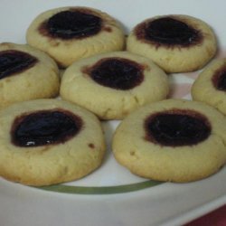 Raspberry Lemon Thumbprint Cookies