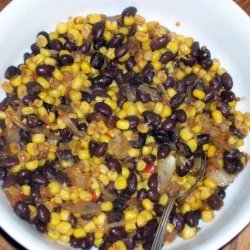 A Side of Black Beans and Corn