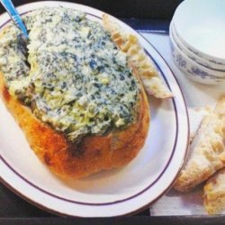 2bleu's Spinach and Artichoke Dip With Bacon