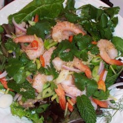 Thai Spicy Shrimp Salad (Yaam Goong)