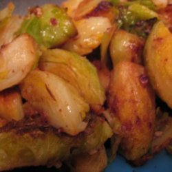 Browned Brussels Sprouts With Hazelnuts & Lemon