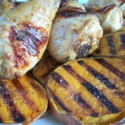Rachael Ray's Grilled Beer Chicken With Potato Slabs