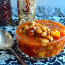 Meatless Harira (A Moroccan soup)