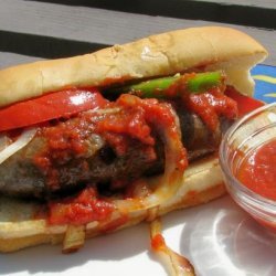 Fannie Farkle's Hot Italian Sausage Sandwiches