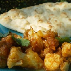 Indian Spicy-Sour Chickpeas With Cauliflower