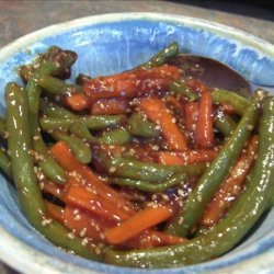 Green Beans and Carrots With Teriyaki Sauce