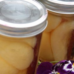 Cinnamon Pears in Apple Juice-Canning