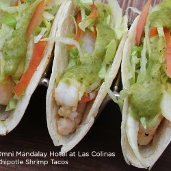 Chipotle Shrimp Tacos With Avocado Salsa Verde