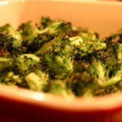 Roasted Broccoli Drizzled With Lemony-Garlic Butter