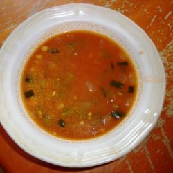Mexican Poblano Soup With Broth