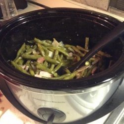 Crock Pot Green Beans & Bacon