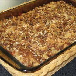 Fall Apple Cobbler With Streusel Topping