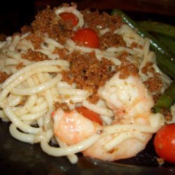 Spicy Garlic Shrimp and Tomato Spaghetti