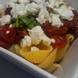 Penne With Slow Roasted Cherry Tomatoes and Goat Cheese