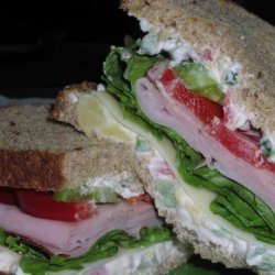 Hawaiian Ham and Swiss Sandwich