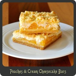 Peach Cheesecake Bars