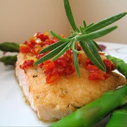 Herbed Salmon Fillets With Sun-Dried Tomato Topping