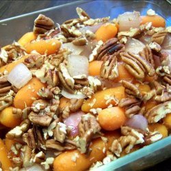 Sugar-Grilled Baby Carrots and Onions With Pecans