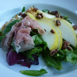 Pear and Prosciutto Di Parma Salad