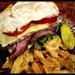 Picnic Roast Beef and Pepper-Jack Sandwich