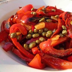 Red Bell Peppers With Capers-Tapas