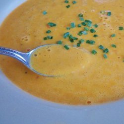 Sweet Red Pepper and Gouda Soup