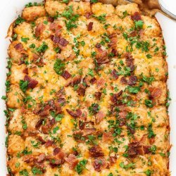 Bacon Sausage and Cheese Breakfast Casserole