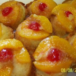 Peach Upside Down Muffins