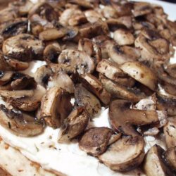 Roasted Garlic and Mushroom Pizza