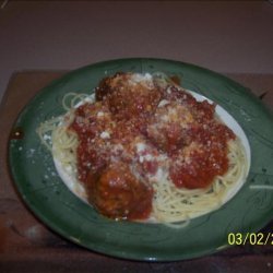 Dorothy’s Meatballs and Spaghetti