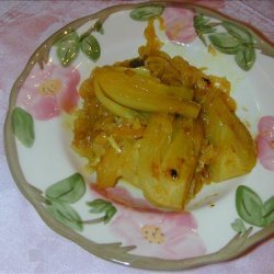 Braised Fennel and Onions With Ginger