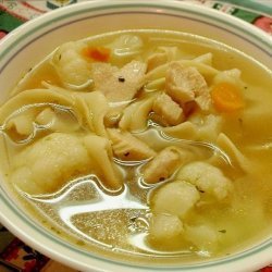 Chicken, Vegetables, and Pasta Soup
