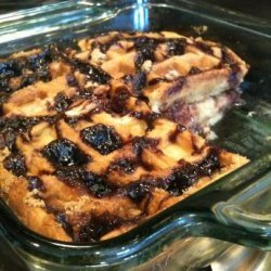 Leftover Waffle Bread Pudding