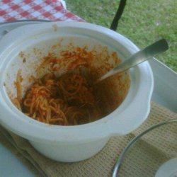Slow Cooker Spaghetti & Meatballs