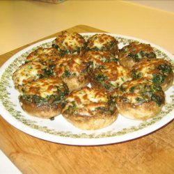 Mushrooms Stuffed With Spinach