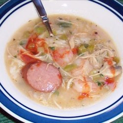 Chicken, Sausage and Shrimp Gumbo